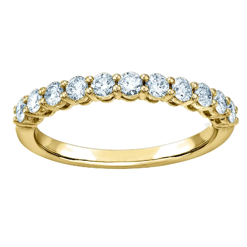Cushion - cut diamond anniversary rings with a romantic appealTimeless Half-Eternity Canadian Diamond Band Cushion - cut diamond anniversary rings with a romantic appealTimeless Half-Eternity Canadian Diamond Band