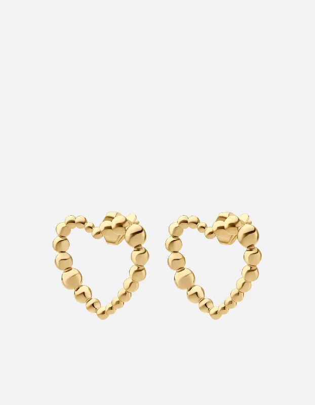 Floral - Patterned Women's Rings in 18K Yellow Gold for a Feminine LookCupid Heart Huggies, Gold Vermeil Floral - Patterned Women's Rings in 18K Yellow Gold for a Feminine LookCupid Heart Huggies, Gold Vermeil