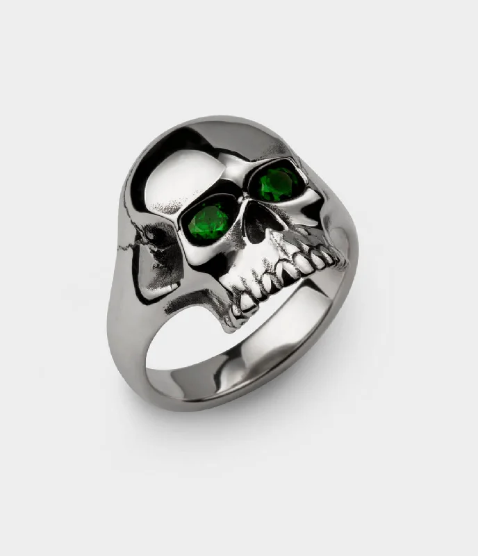Men's tungsten anniversary rings for durabilitySkull Ring