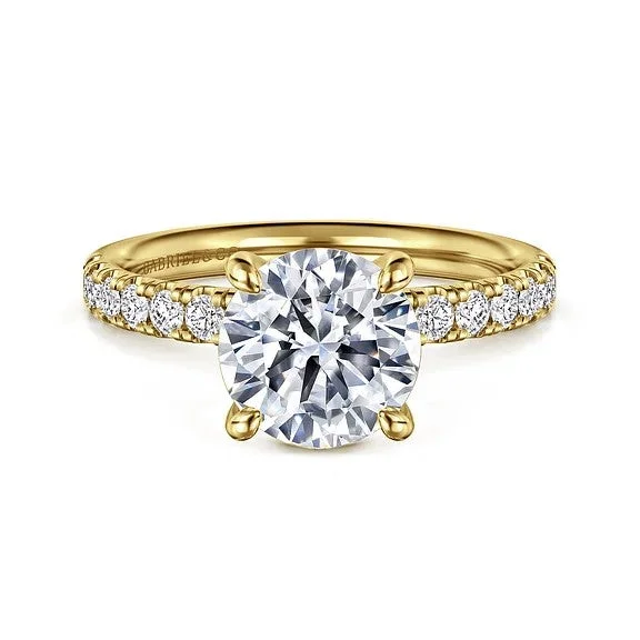 Men's Tanzanite Engagement Rings in Palladium with a Three - Stone ArrangementWinslow - 14K Yellow Gold Round Diamond Engagement Ring (Setting Only) Men's Tanzanite Engagement Rings in Palladium with a Three - Stone ArrangementWinslow - 14K Yellow Gold Round Diamond Engagement Ring (Setting Only)