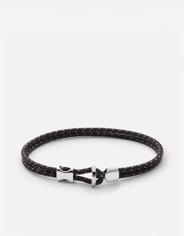 Magnetic Clasp Women's Rings for Easy Wearing and RemovalOrson Loop Bungee Rope Bracelet, Sterling Silver Magnetic Clasp Women's Rings for Easy Wearing and RemovalOrson Loop Bungee Rope Bracelet, Sterling Silver