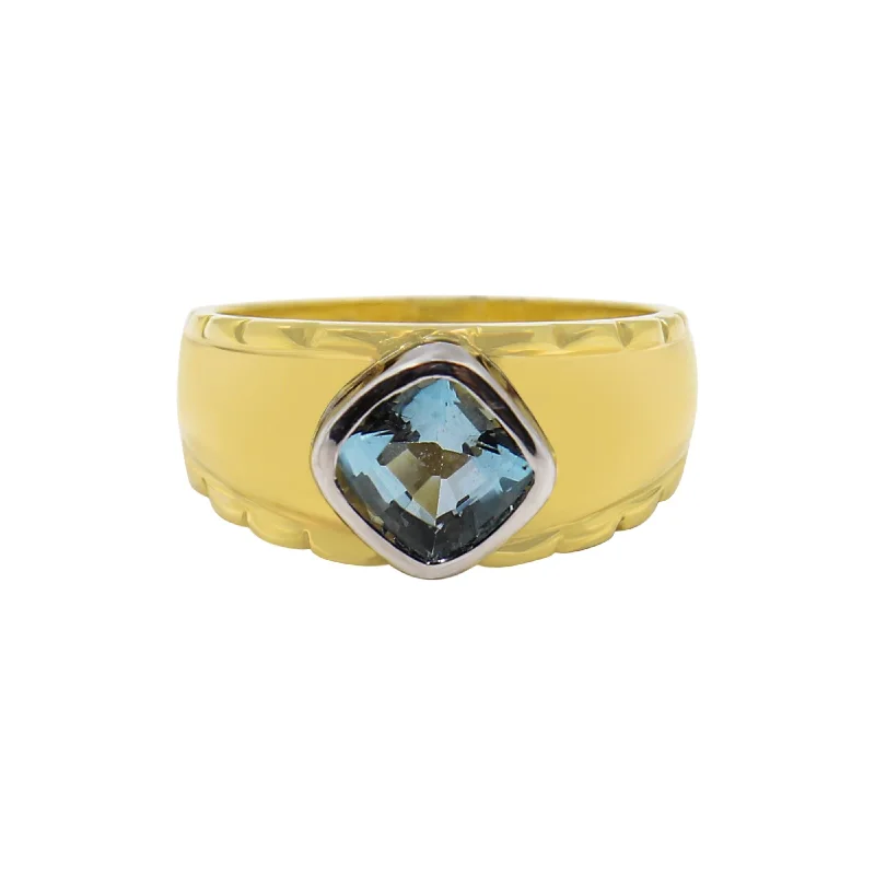 Women's Rings with Hidden Compartments for Secret KeepsakesAquamarine Gemstone set in Yellow Gold Ring Women's Rings with Hidden Compartments for Secret KeepsakesAquamarine Gemstone set in Yellow Gold Ring