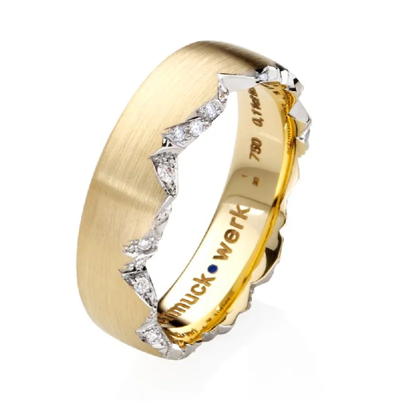 Women's Diamond Rings with Side - Stone Pave Setting for a Sparkling and Continuous ShineDiamond Encrusted Ring - "Cliff" Women's Diamond Rings with Side - Stone Pave Setting for a Sparkling and Continuous ShineDiamond Encrusted Ring - "Cliff"