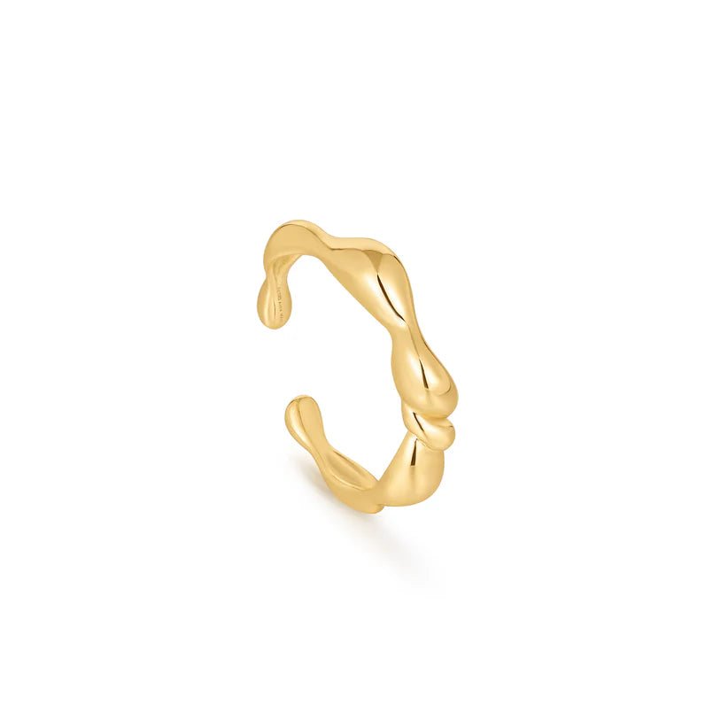Chunky Fashion Rings in Copper with Geometric Patterns for a Bold AccessoryAnia Haie Gold Twisted Wave Adjustable Ring R050-01G Chunky Fashion Rings in Copper with Geometric Patterns for a Bold AccessoryAnia Haie Gold Twisted Wave Adjustable Ring R050-01G