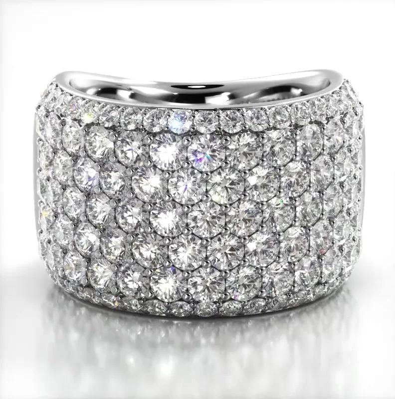 Anniversary rings with a diamond - and - ruby combination3.13 ct Round Diamond Wedding Band Anniversary rings with a diamond - and - ruby combination3.13 ct Round Diamond Wedding Band