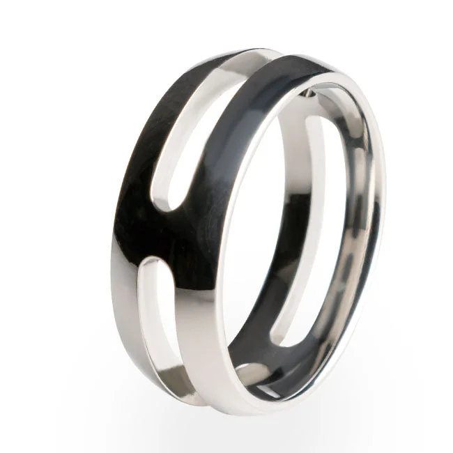 Men's high - quality handmade rings for artisanal appealBreeze Dome Titanium Ring