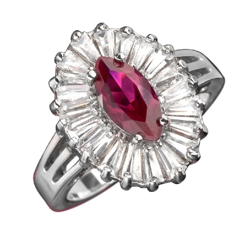 Engagement - Inspired Women's Rings with a Halo of Small DiamondsHampton Ring