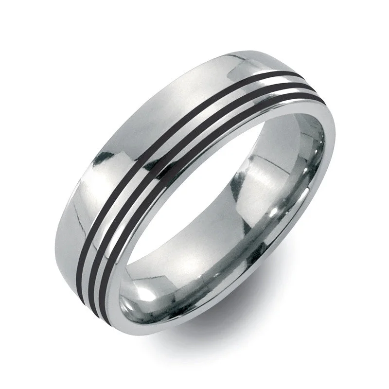 Titanium Rings with a Cross - Embossed Design for a Spiritual Touch51341-05 TeNo Titanium Ring Titanium Rings with a Cross - Embossed Design for a Spiritual Touch51341-05 TeNo Titanium Ring