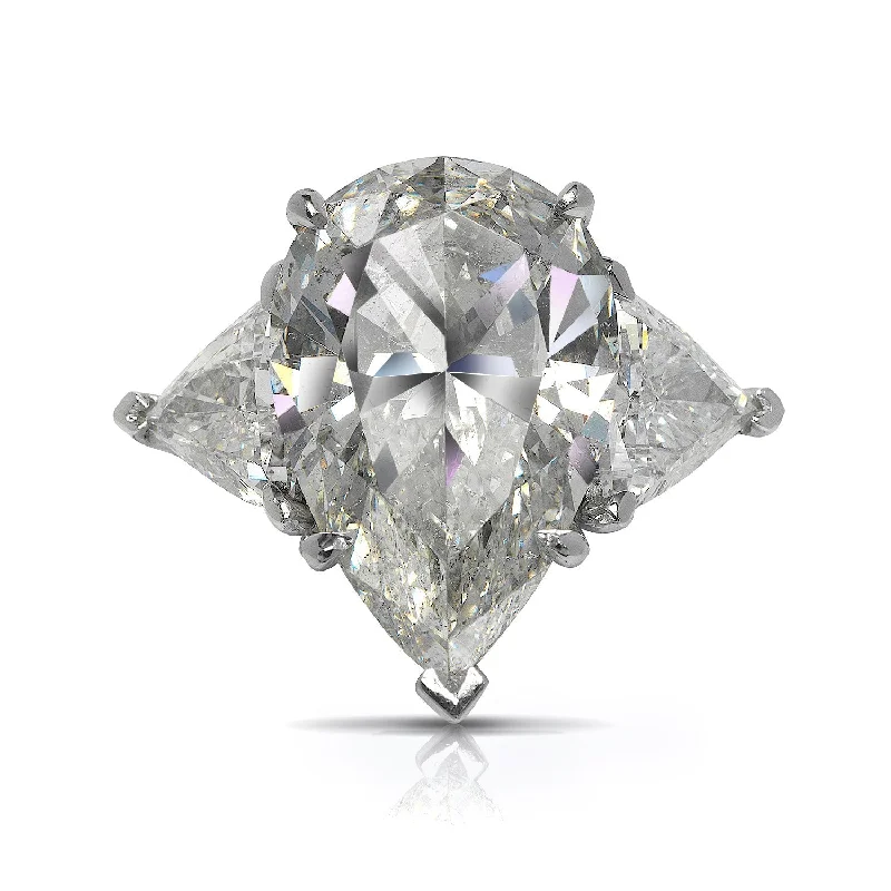 Pear - Shaped Women's Diamond Rings in Yellow Gold with a Single - Diamond Pendant LookKALI 7 CARAT PEAR SHAPE F COLOR SI1 CLARITY DIAMOND ENGAGEMENT RING PLATINUM CERTIFIED 6 CT F SI1 BY MIKE NEKTA Pear - Shaped Women's Diamond Rings in Yellow Gold with a Single - Diamond Pendant LookKALI 7 CARAT PEAR SHAPE F COLOR SI1 CLARITY DIAMOND ENGAGEMENT RING PLATINUM CERTIFIED 6 CT F SI1 BY MIKE NEKTA
