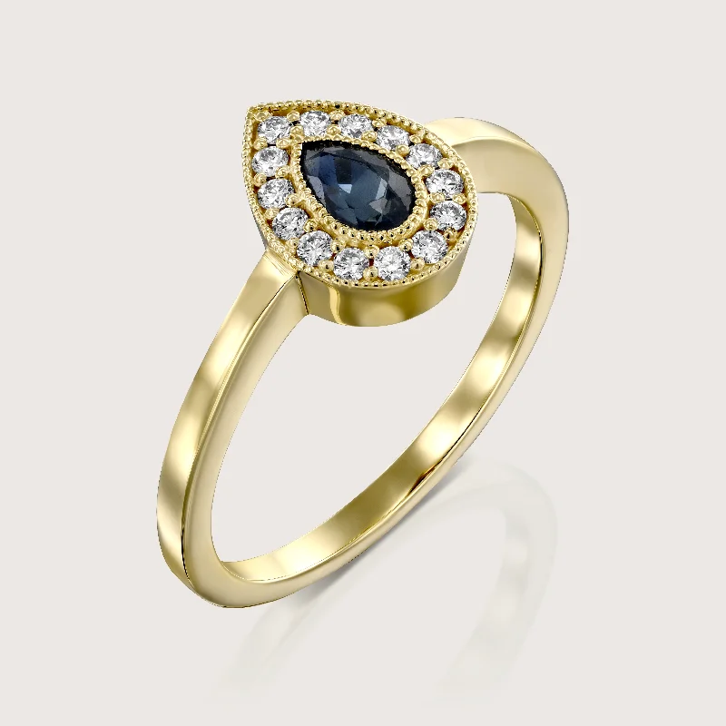 Men's Garnet Engagement Rings in 18K Gold Vermeil with Intricate Engraved DetailsLuna Gold Ring Sapphire & Diamonds Men's Garnet Engagement Rings in 18K Gold Vermeil with Intricate Engraved DetailsLuna Gold Ring Sapphire & Diamonds