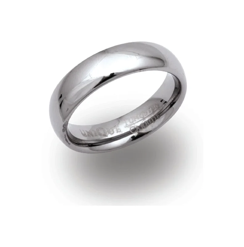 Men's kinetic rings with moving partsUnique & Co 6mm Polished Tungsten Ring