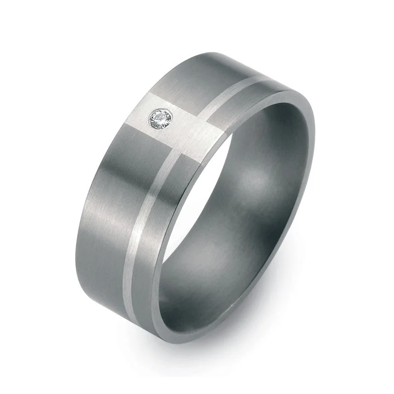Hypoallergenic Titanium Rings for Sensitive Skin50934-01 TeNo Titanium Ring