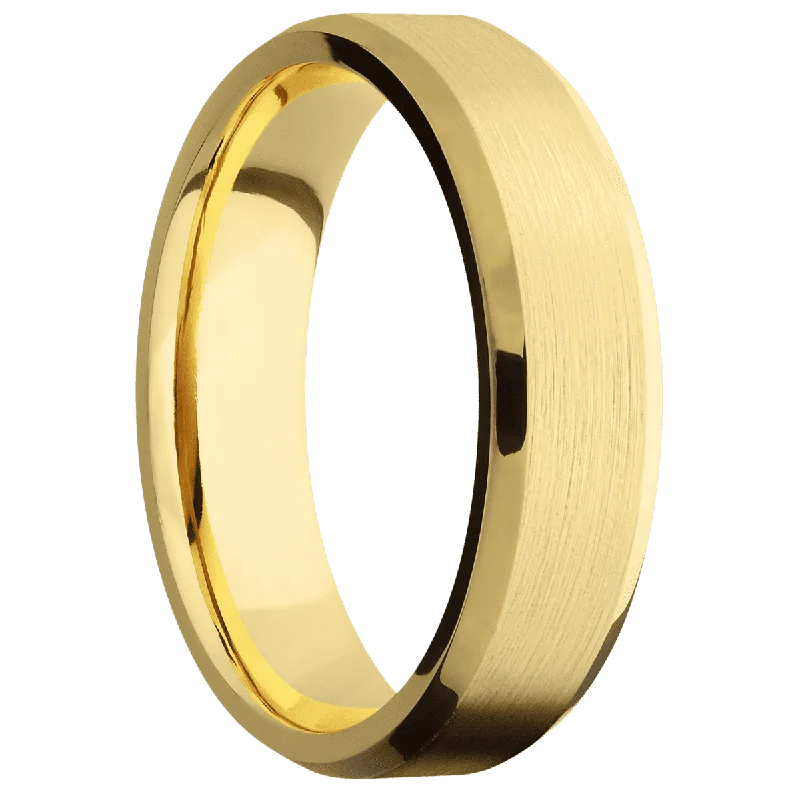 Men's black ceramic rings for a modern and edgy look14K Yellow Gold + Satin , Polish Finish Men's black ceramic rings for a modern and edgy look14K Yellow Gold + Satin , Polish Finish