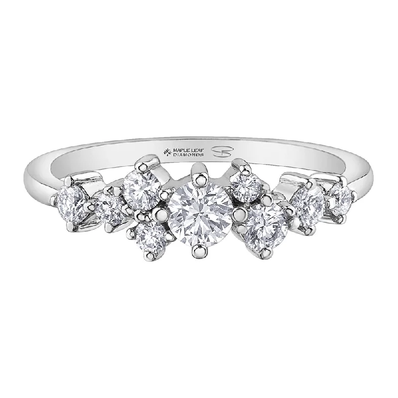 Anniversary rings with a diamond - and - tourmaline combinationWild Nine Canadian Diamond Ring Anniversary rings with a diamond - and - tourmaline combinationWild Nine Canadian Diamond Ring