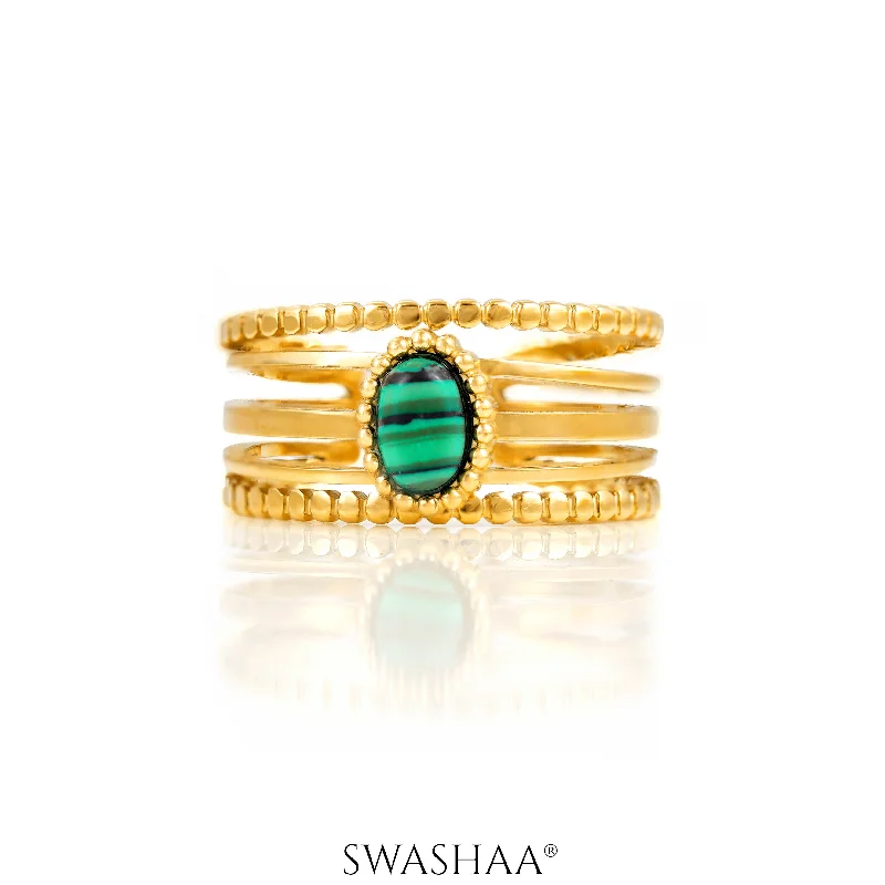 Stackable Gemstone Rings for Women in Amethyst, Sapphire, and EmeraldMaro 18K Gold Plated Ring Stackable Gemstone Rings for Women in Amethyst, Sapphire, and EmeraldMaro 18K Gold Plated Ring