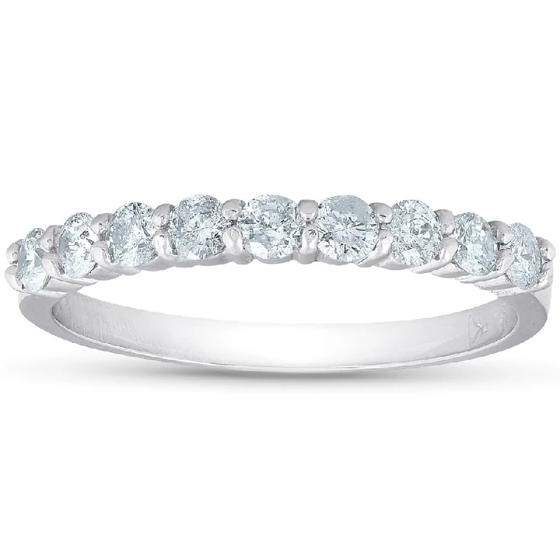 Cathedral - Style Women's Diamond Rings with a Raised Center Setting and Elaborate Metalwork1/2ct Diamond Wedding Ring Womens Half Eternity Ring 14k White Gold Cathedral - Style Women's Diamond Rings with a Raised Center Setting and Elaborate Metalwork1/2ct Diamond Wedding Ring Womens Half Eternity Ring 14k White Gold