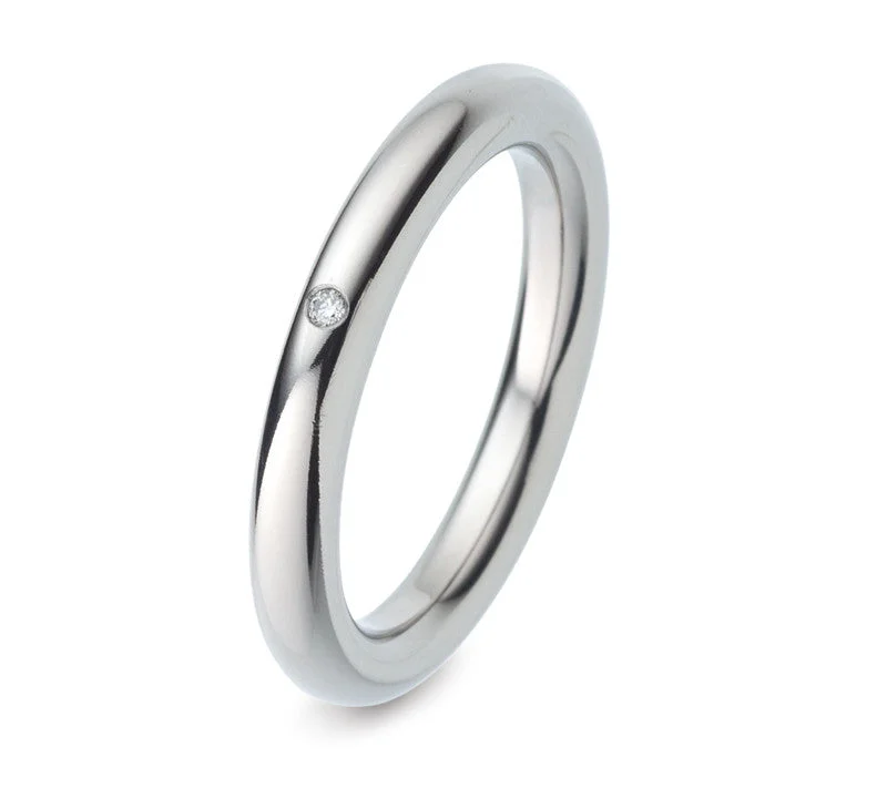 Titanium Rings with a Frosted - Finish Surface for a Modern Aesthetic52427-02 TeNo Titanium Ring