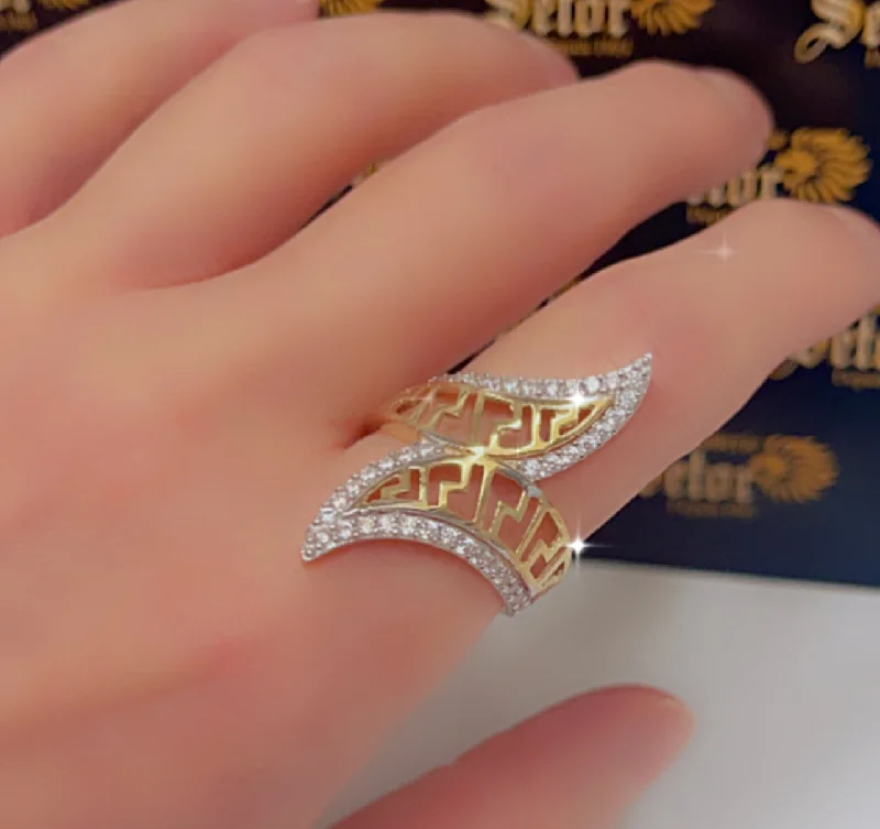 Enamel - Coated Women's Rings in Bright, Bold ColorsCrisscross ring