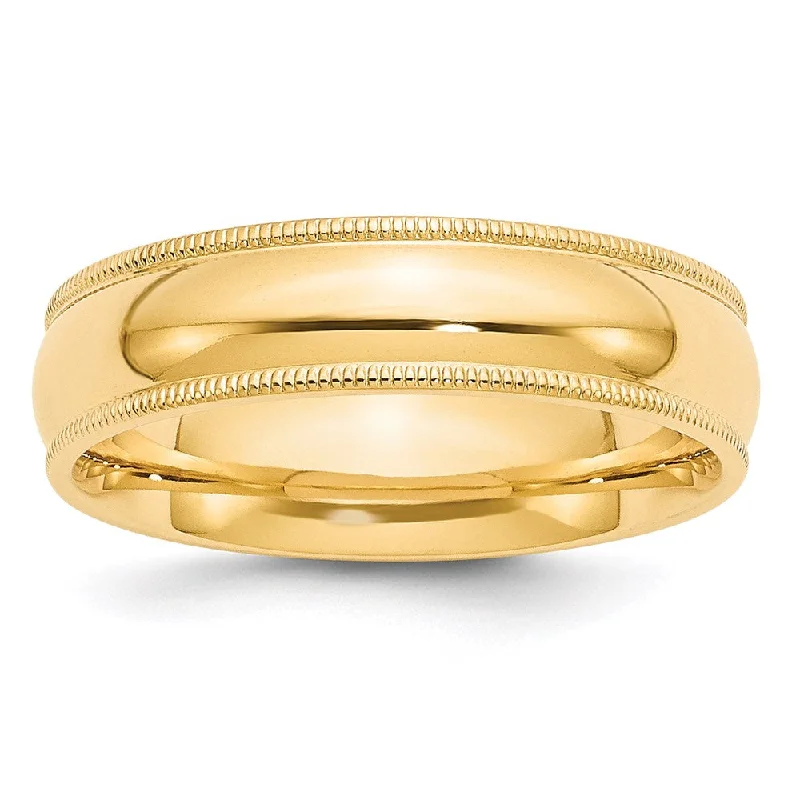 Men's beaded rings with semi - precious stones14k Yellow Gold 6mm Milgrain Half Round Comfort Fit Wedding Band Size 4 Men's beaded rings with semi - precious stones14k Yellow Gold 6mm Milgrain Half Round Comfort Fit Wedding Band Size 4