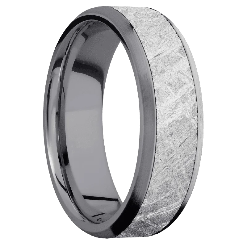 Men's silicone fitness rings for active lifestylesTantalum + Polish , Satin Finish