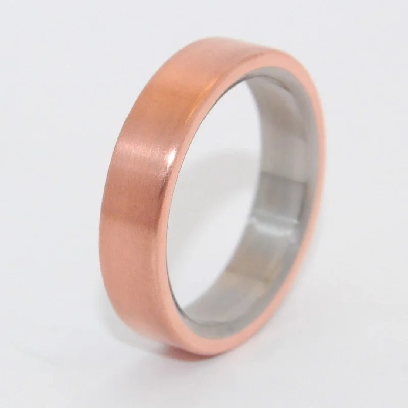 Women's Rings with Hidden Compartments for Secret KeepsakesAllemande | Men's Copper & Titanium Wedding Ring Women's Rings with Hidden Compartments for Secret KeepsakesAllemande | Men's Copper & Titanium Wedding Ring