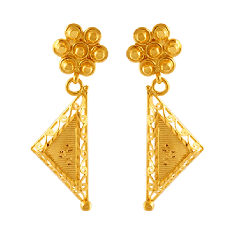Victorian - era drop earrings with intricate details22KT Yellow Gold Jhumki Earrings For Women Victorian - era drop earrings with intricate details22KT Yellow Gold Jhumki Earrings For Women