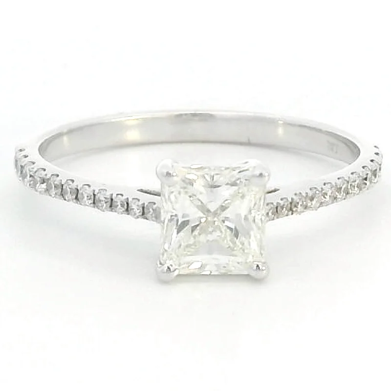 Men's Topaz Engagement Rings in 10K Gold with a Channel - Set Diamond Band1.01 Carat Radiant-Cut Diamond Engagement Ring With Diamond Band In 18K Gold Men's Topaz Engagement Rings in 10K Gold with a Channel - Set Diamond Band1.01 Carat Radiant-Cut Diamond Engagement Ring With Diamond Band In 18K Gold