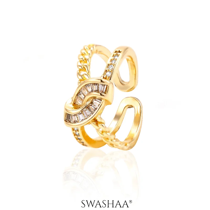 Women's Infinity Symbol Rings in Rose Gold for a Romantic TouchFaith 14K Gold Plated Ring Women's Infinity Symbol Rings in Rose Gold for a Romantic TouchFaith 14K Gold Plated Ring