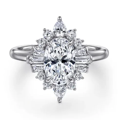 Men's Amethyst Engagement Rings in Sterling Silver with a Contemporary Geometric Setting14K White Gold 0.66cttw G-H VS2/SI2 Diamond Oval Halo Semi-Mount Engagement Ring by Gabriel Men's Amethyst Engagement Rings in Sterling Silver with a Contemporary Geometric Setting14K White Gold 0.66cttw G-H VS2/SI2 Diamond Oval Halo Semi-Mount Engagement Ring by Gabriel