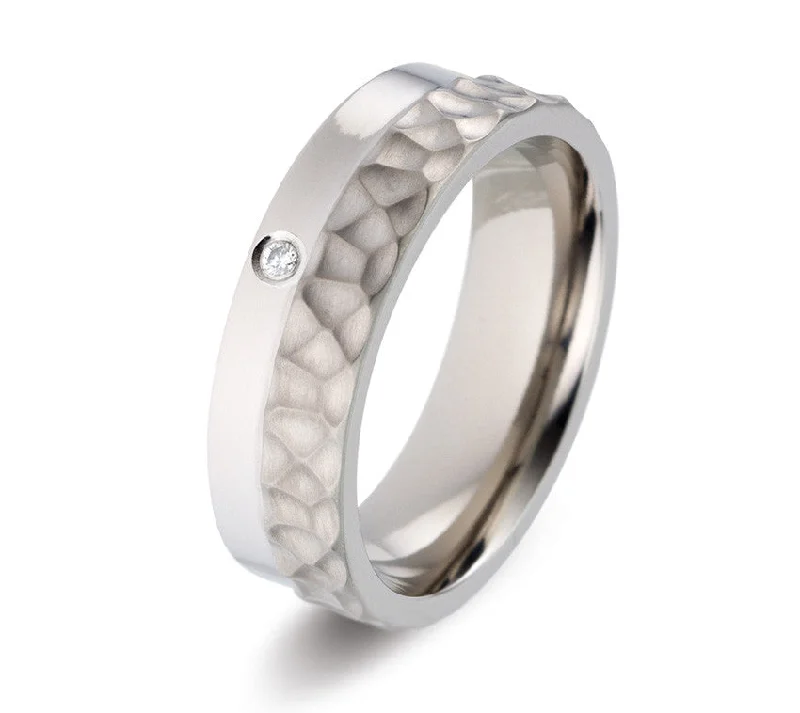 Titanium Rings with a Leather - Wrapped Shank for a Rustic Look52445-01 TeNo Titanium Ring Titanium Rings with a Leather - Wrapped Shank for a Rustic Look52445-01 TeNo Titanium Ring