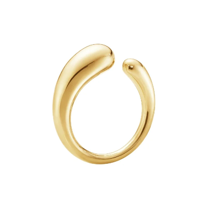 Interlocking Band Women's Rings in White Gold for a Modern DesignSmall Mercy 18K Gold Ring Interlocking Band Women's Rings in White Gold for a Modern DesignSmall Mercy 18K Gold Ring