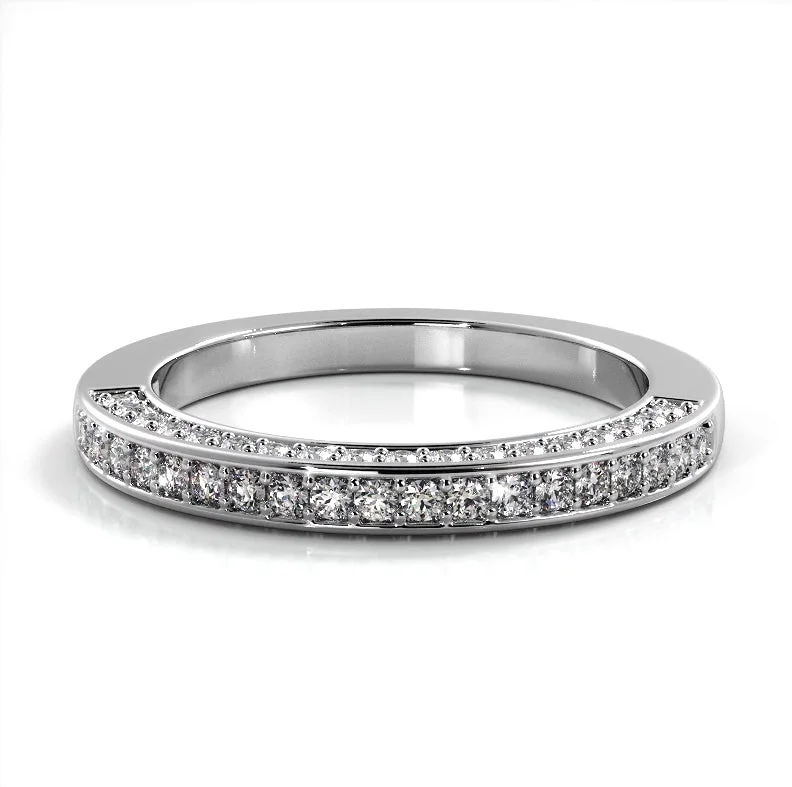 Princess - cut diamond anniversary rings for a classic elegance0.34 ct. Round Diamond Wedding band Princess - cut diamond anniversary rings for a classic elegance0.34 ct. Round Diamond Wedding band