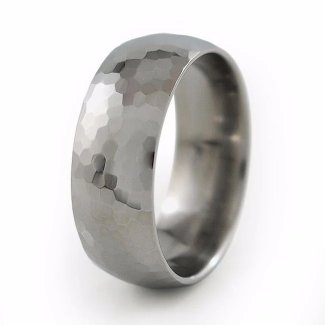 Men's adjustable - size rings for a perfect fitCrater | Mens Titanium Ring
