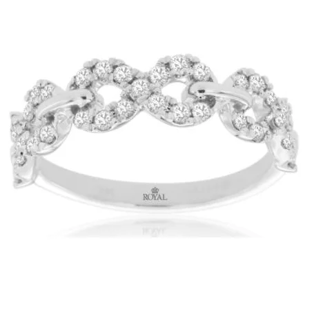 Minimalist Fashion Rings in Stainless Steel with a Single Solitaire CrystalDiamond Infinity Band Minimalist Fashion Rings in Stainless Steel with a Single Solitaire CrystalDiamond Infinity Band