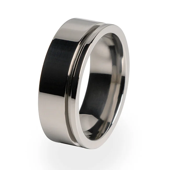 Men's Viking - inspired rings with ancient symbolsZuzu | Mens Titanium Ring