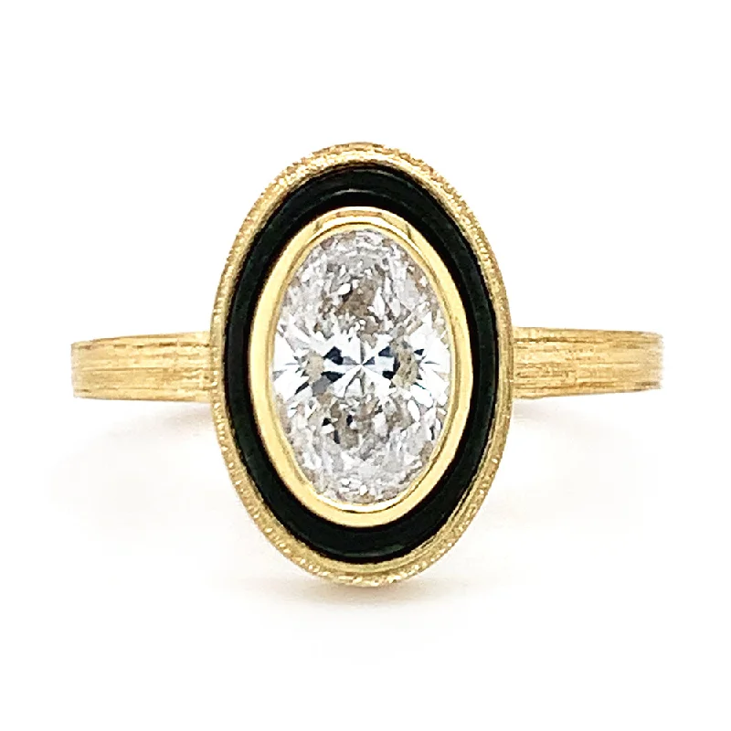 Art Deco - Inspired Women's Diamond Rings with Geometric Designs and Baguette - Cut DiamondsOval Lab Grown Diamond Engagement Ring - "Paramount Solitaire" Art Deco - Inspired Women's Diamond Rings with Geometric Designs and Baguette - Cut DiamondsOval Lab Grown Diamond Engagement Ring - "Paramount Solitaire"