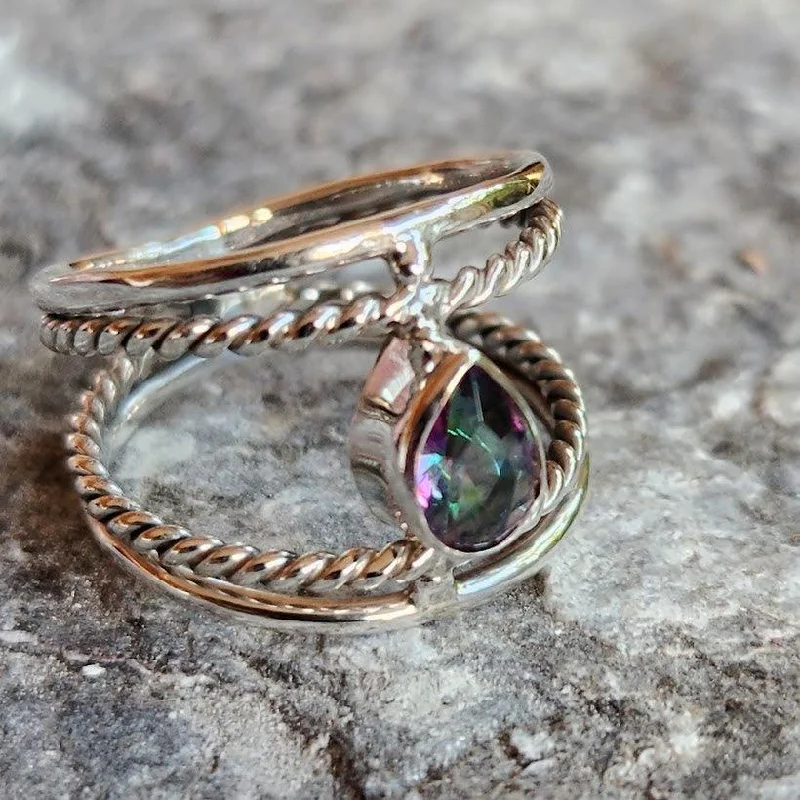 Women's Infinity Symbol Rings in Rose Gold for a Romantic TouchMYSTIC TOPAZ - DOUBLE BANDED 925 RING Women's Infinity Symbol Rings in Rose Gold for a Romantic TouchMYSTIC TOPAZ - DOUBLE BANDED 925 RING