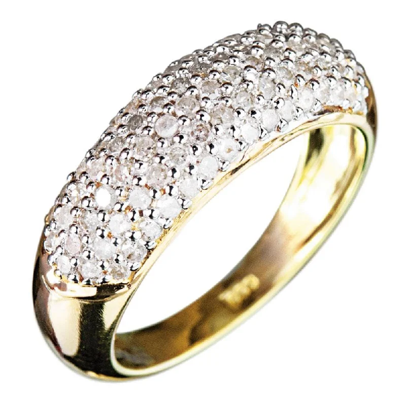 Floral - Patterned Women's Rings in 18K Yellow Gold for a Feminine LookTuscany Diamond Ring Floral - Patterned Women's Rings in 18K Yellow Gold for a Feminine LookTuscany Diamond Ring