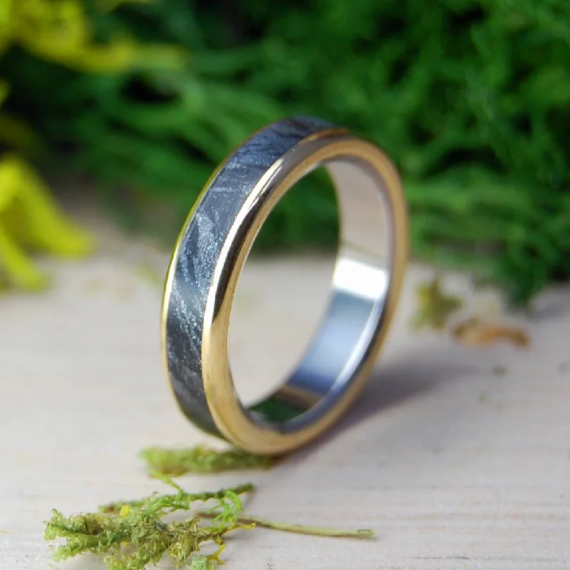 Gothic - Style Women's Rings with Black Onyx and Silver SkullsMeiko Brass | Men's Mokume Gane, Brass & Titanium Promise Ring Gothic - Style Women's Rings with Black Onyx and Silver SkullsMeiko Brass | Men's Mokume Gane, Brass & Titanium Promise Ring