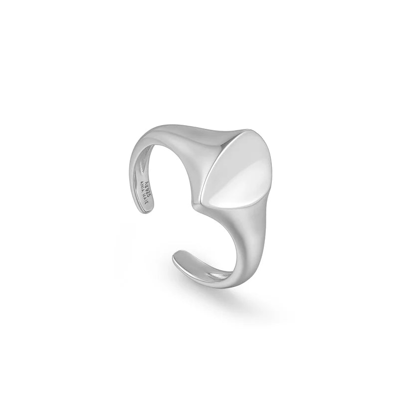Magnetic Fashion Rings in Stainless Steel with a Modern, Interlocking DesignAnia Haie Silver Arrow Adjustable Signet Ring R049-02H Magnetic Fashion Rings in Stainless Steel with a Modern, Interlocking DesignAnia Haie Silver Arrow Adjustable Signet Ring R049-02H