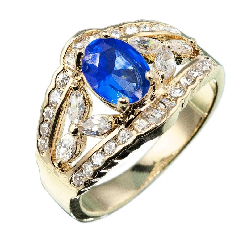 Minimalist Women's Rings with a Single Pearl in 14K Gold - Plated BandsRegency Sapphire Ring Minimalist Women's Rings with a Single Pearl in 14K Gold - Plated BandsRegency Sapphire Ring
