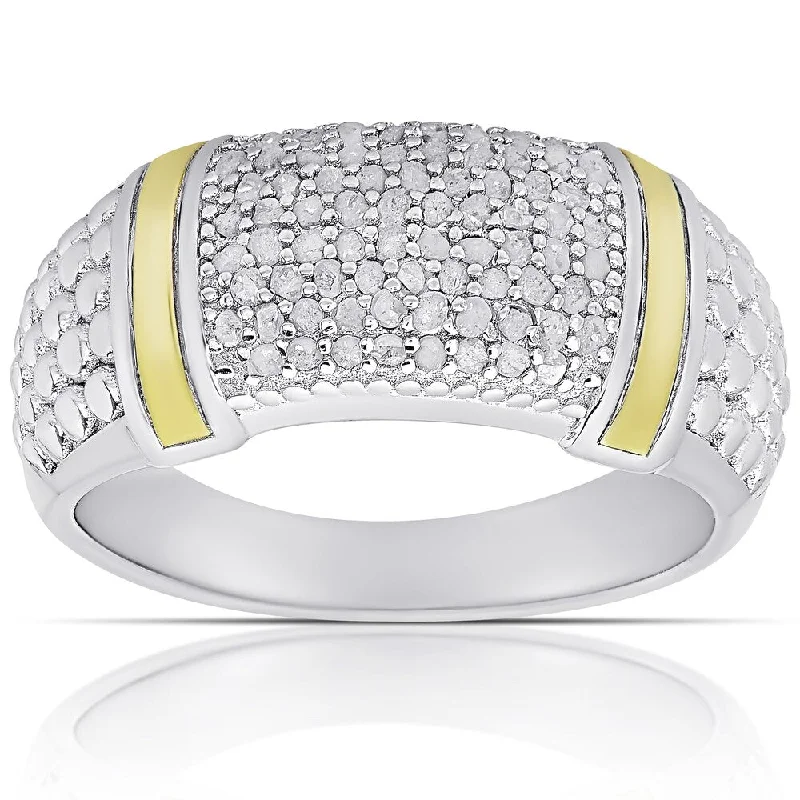 Women's Diamond Rings with Amethyst and Diamond Combinations for a Purple - Hued EleganceFinesque Sterling Silver 1/2ct TW Diamond Ring Women's Diamond Rings with Amethyst and Diamond Combinations for a Purple - Hued EleganceFinesque Sterling Silver 1/2ct TW Diamond Ring