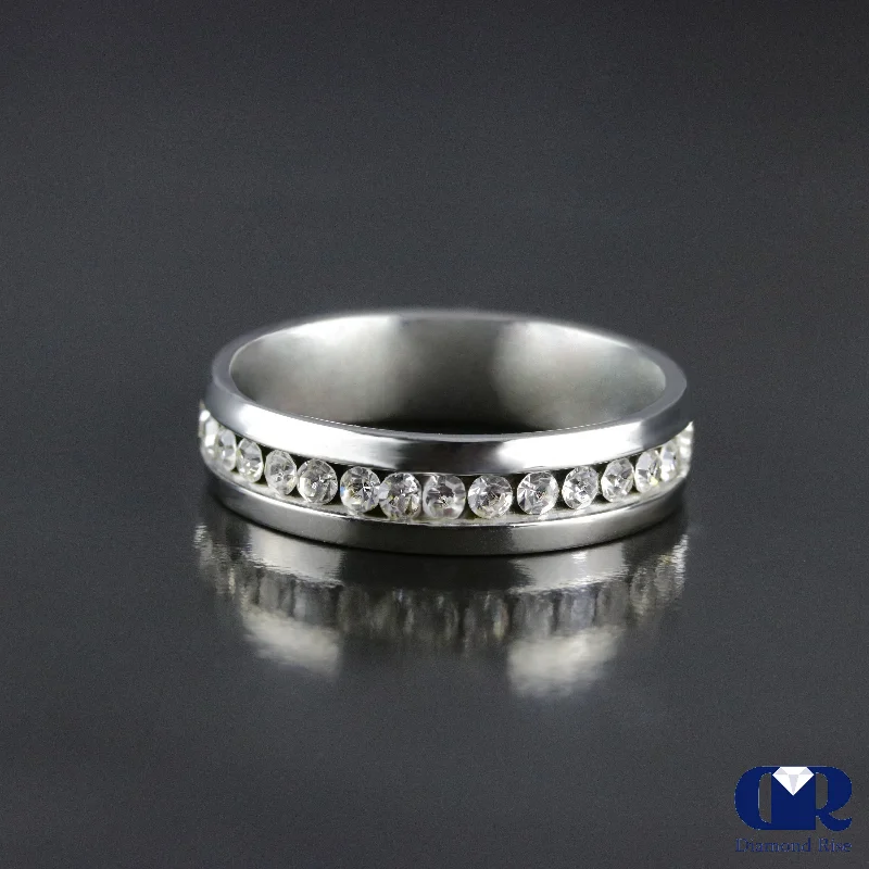 Men's diamond - encrusted engagement rings for a luxurious touchMen's 1.00 Carat Round Cut Diamond Eternity Wedding Ring Band In 14K Gold Men's diamond - encrusted engagement rings for a luxurious touchMen's 1.00 Carat Round Cut Diamond Eternity Wedding Ring Band In 14K Gold