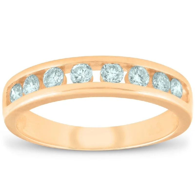 Signature - Design Women's Diamond Rings with a Brand - Specific Pattern and High - Quality DiamondsPompeii3 14k Yellow Gold 1/2cttw Channel Set Diamond Wedding Ring Size 8 (G-H/SI1-SI2) Signature - Design Women's Diamond Rings with a Brand - Specific Pattern and High - Quality DiamondsPompeii3 14k Yellow Gold 1/2cttw Channel Set Diamond Wedding Ring Size 8 (G-H/SI1-SI2)