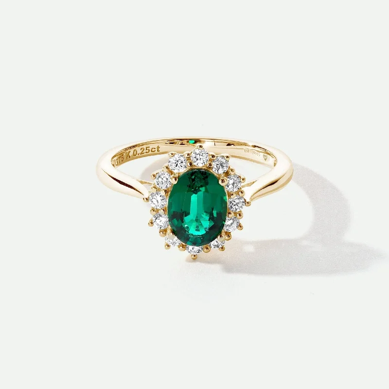 Statement - Making Fashion Rings in Gold - Plated Brass with Oversized Cubic Zirconia StonesCate | 9ct Yellow Gold 0.25ct tw Lab Grown Diamond and Created Emerald Ring Statement - Making Fashion Rings in Gold - Plated Brass with Oversized Cubic Zirconia StonesCate | 9ct Yellow Gold 0.25ct tw Lab Grown Diamond and Created Emerald Ring