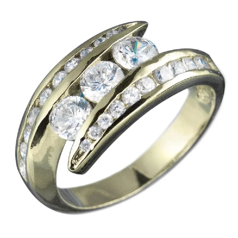 Women's Rings with Birthstones for a Personalized TouchJazz Wrap Gold Ring