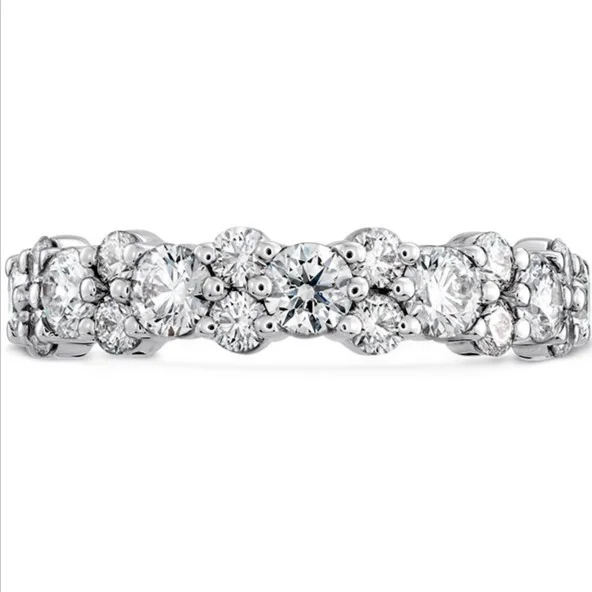 Fashion Rings with Initial Charms in Silver - Plated Metal for a Custom AccessorySignature Gracious Diamond Ring Fashion Rings with Initial Charms in Silver - Plated Metal for a Custom AccessorySignature Gracious Diamond Ring