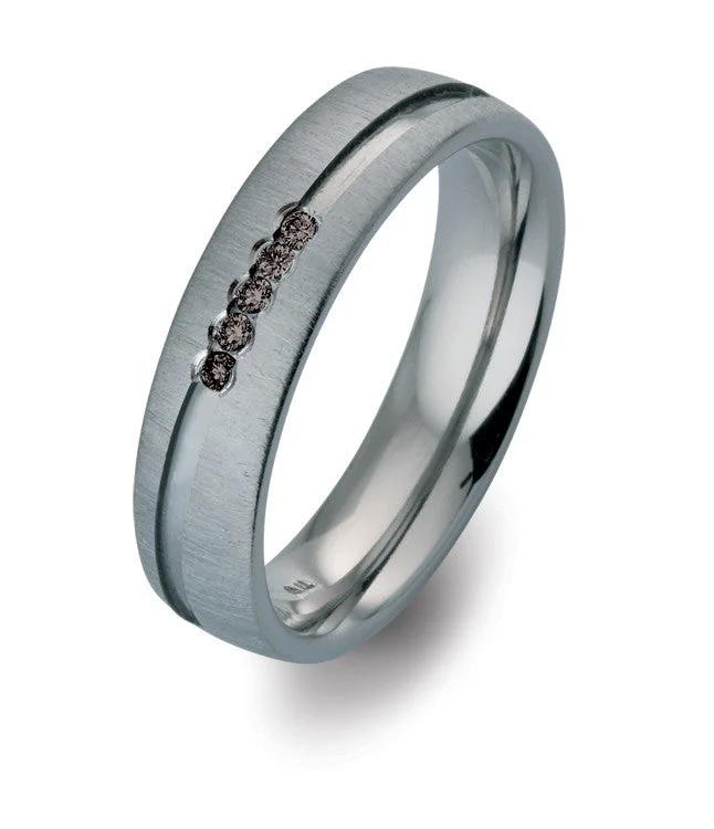 Titanium Rings with a 3D - Printed Custom Design51943-04 TeNo Titanium Ring