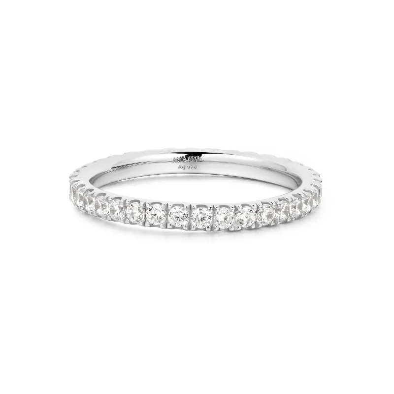 Statement - Making Fashion Rings in Gold - Plated Brass with Oversized Cubic Zirconia StonesAnia Haie Silver Pavé Ring R057-01H Statement - Making Fashion Rings in Gold - Plated Brass with Oversized Cubic Zirconia StonesAnia Haie Silver Pavé Ring R057-01H