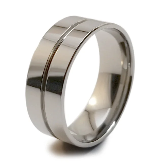 Men's rose - gold - plated rings for a trendy colorMojo Stealth Titanium Ring